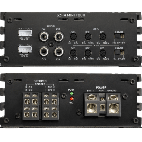 Ground Zero 4 channel compact amp connections