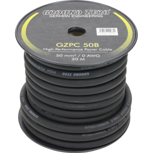 GZPC 50B 50 mm² high quality CCA power wire – black